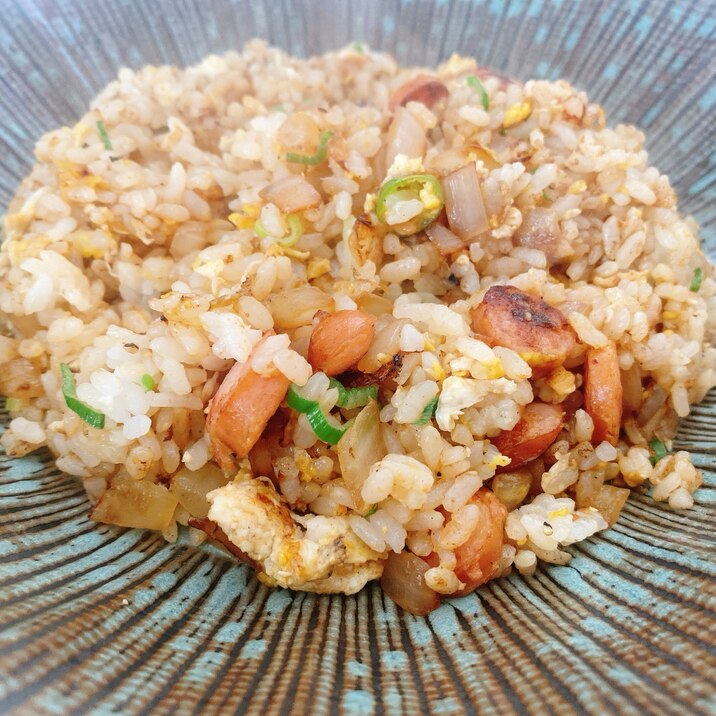 残り物で❣️チャーハン